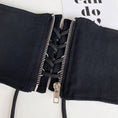 Load image into Gallery viewer, [SONGCHENG Series] ★Belt★ Obi, accessories, small items, easy to match, black, elastic
