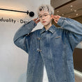 Load image into Gallery viewer, [V37 Series]★Jacket★ 2color outerwear unisex men's denim jacket jeans cool
