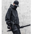 Load image into Gallery viewer, [WL Series] ★Jacket★ Outerwear with hood, unisex, men's black, black, easy to match, unique
