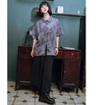 Load image into Gallery viewer, [Kokaisha Series] ★China style pants★ Chiffon gaucho pants Spring/Summer Loose Black Black SML XL
