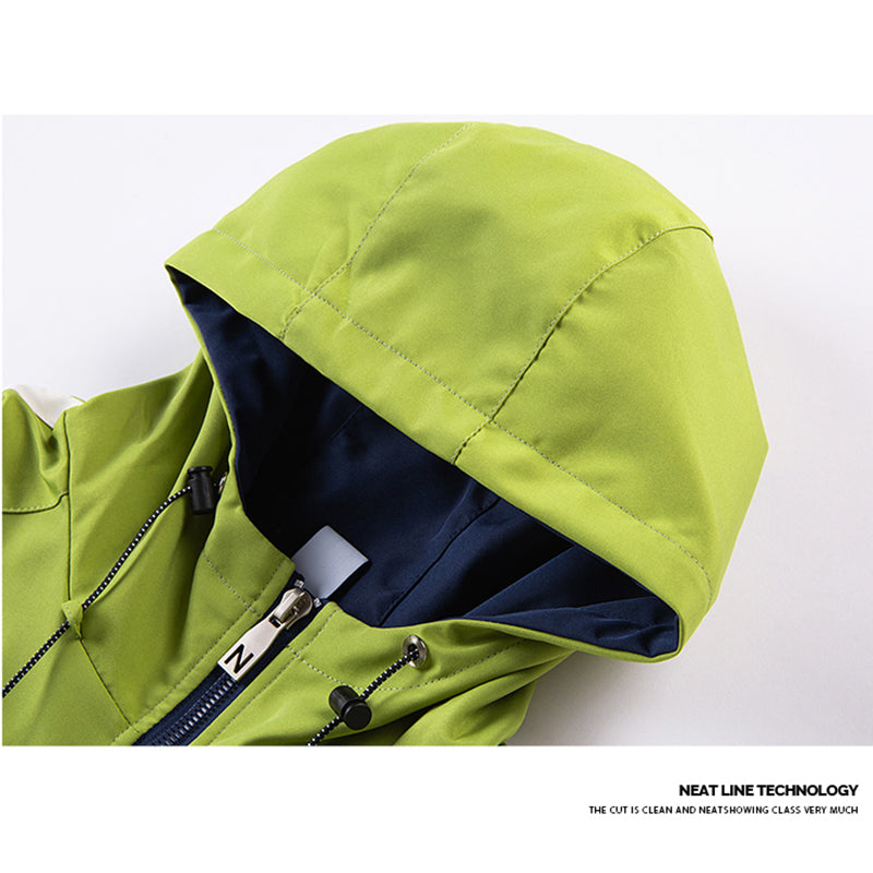 [V37 Series] ★Jacket★ 3color outerwear, unisex, men's color scheme, casual, easy to match, hat included