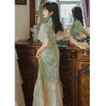 Load image into Gallery viewer, [HONGSHE Series] ★Chinese Dress★ Lace Chinese-style dress, switching, slimming, party
