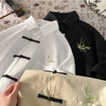 將圖片載入到圖庫檢視器中， 【DFBL系列】★中國風襯衫★ 三色刺繡上衣短袖襯衫男女通用男士大尺碼
