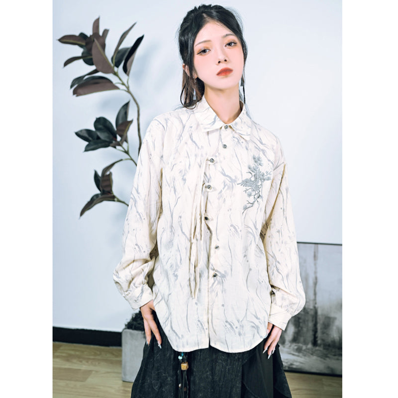 [Kokaisha---Butterfly Gin Series] ★Chinese-style top★ Happi coat, outerwear, unique, embroidered, butterfly, retro, easy to match