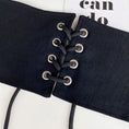 Load image into Gallery viewer, [SONGCHENG Series] ★Belt★ Obi, accessories, small items, easy to match, black, elastic
