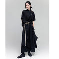 Load image into Gallery viewer, [Cong Tailor Series] ★Chinese-style pants★ Casual pants, trousers, bottoms, unisex, men's, large size, switching, ink-wash pattern, black
