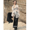 Load image into Gallery viewer, [Big Blue Dragon Series]★China style trousers★Bottoms Gaucho pants Loose Casual Black Black
