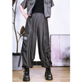 Load image into Gallery viewer, [Kokaisha---Butterfly Gin Series] Chinese-style trousers, bottoms, gaucho pants, original, slimming, switching, floral pattern
