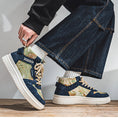 Load image into Gallery viewer, [KANHAI Series] ★Shoes★ 2 colors Shoes Men's Men's shoes Oil painting style Size 39-44 Green Navy
