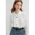 Load image into Gallery viewer, [HUAQILAN Series]★Shirt★ Tops, Long Sleeve Shirts, Women's Chinese Clothes, Improves Temperament, White, White
