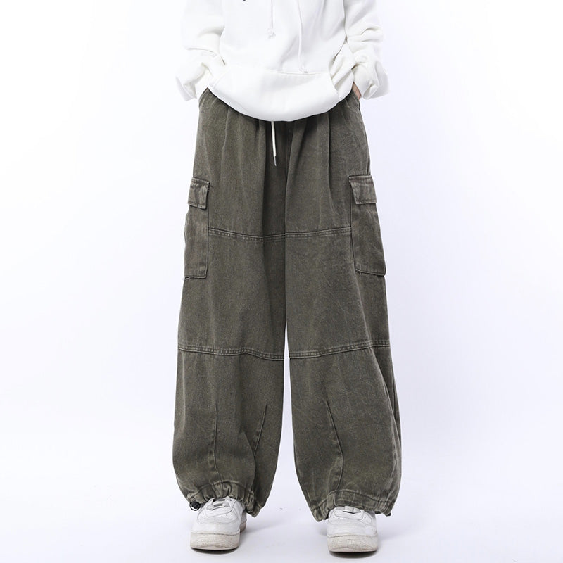 [BIGEMAN Series] ★Denim pants★ 2 colors Bottoms Unisex Men's Casual Simple Easy to match