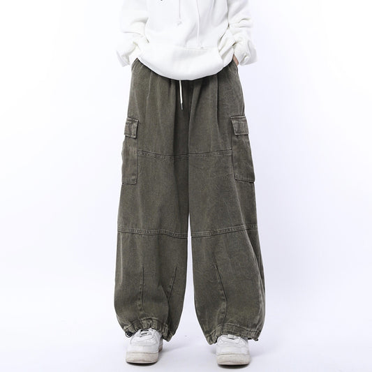 [BIGEMAN Series] ★Denim pants★ 2 colors Bottoms Unisex Men's Casual Simple Easy to match