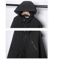 Load image into Gallery viewer, [WL Series] ★Jacket★ Outerwear with hood, unisex, men's black, easy to match with design.
