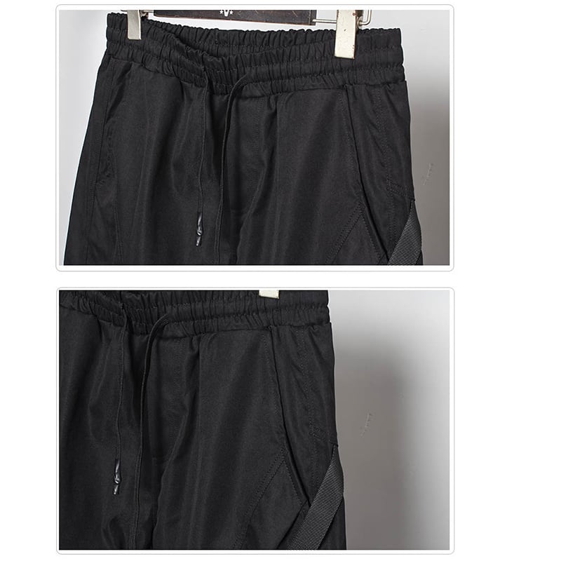 [WL Series]★Casual Pants★ Trousers Bottoms Cool Black Easy to match Harajuku style