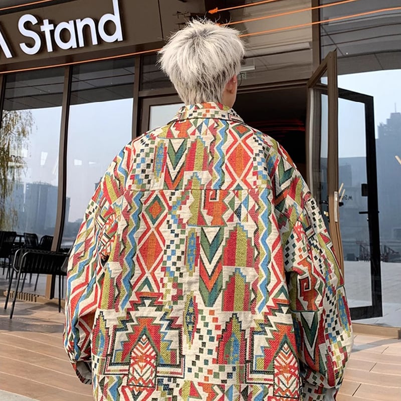 [BIGEMAN Series] ★Jacket★ 2color outerwear unisex men's ethnic style casual easy to match