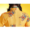 Load image into Gallery viewer, [SSJ Series]★China Dress★ One Piece Year-end Party Coming of Age Ceremony Yellow Yellow Short Length Slimming Wear
