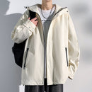 ✿New item! [BIGEMAN Series]★Jacket★ 2color outerwear with hood, unisex, men's, large size, simple, spring/autumn type