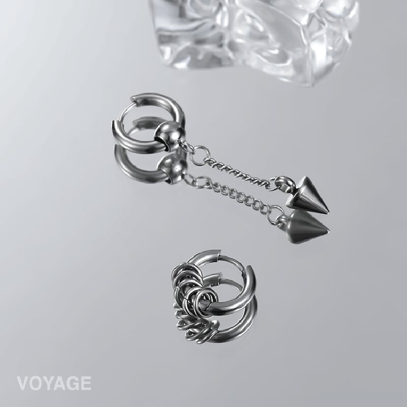 [VOYAGE Series]★Earrings★ Earrings Asymmetrical Accessories Unisex Men Women Unique