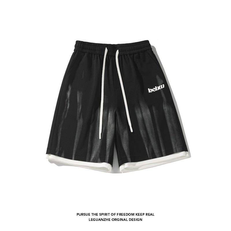 [BIGEMAN Series] ★Shorts★ 3 colors Bottoms Shorts Unisex Men's Casual Black White Green