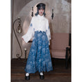 Load image into Gallery viewer, [Kokaisha---Butterfly Gin Series] Chinese-style trousers, bottoms, gaucho pants, original, slimming, switching, floral pattern
