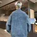 Load image into Gallery viewer, [V37 Series]★Jacket★ 2color outerwear unisex men's denim jacket jeans cool
