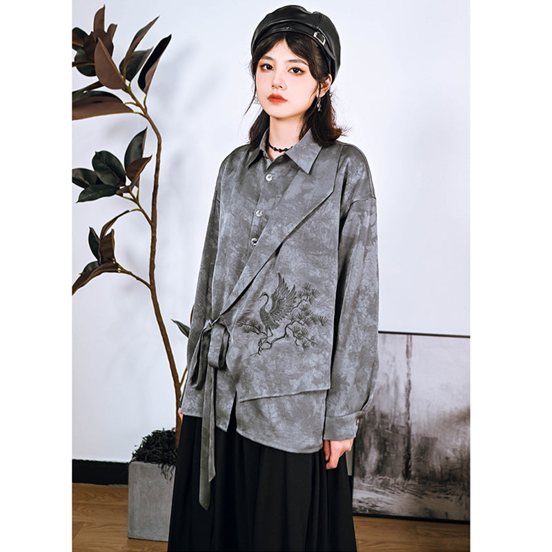 [Kokaisha---Butterfly Gin Series] ★Chinese-style top★ Happi coat, outerwear, unique, embroidered, butterfly, retro, easy to match