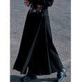 Load image into Gallery viewer, [Yunman slanted hairpin series] ★China style skirt★ Skirt with chain Bottoms Long skirt Chinese clothes Slimming black Black
