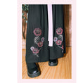 Load image into Gallery viewer, [Kokaisha Series] ★China style pants★ Chiffon gaucho pants Spring/Summer Loose Black Black SML XL
