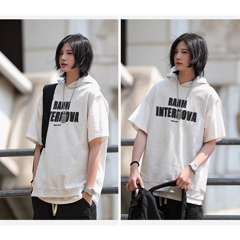 [BIGEMAN Series] ★T-shirt★ 2 colors Tops Short sleeve Unisex Men's Large size Graffiti Casual