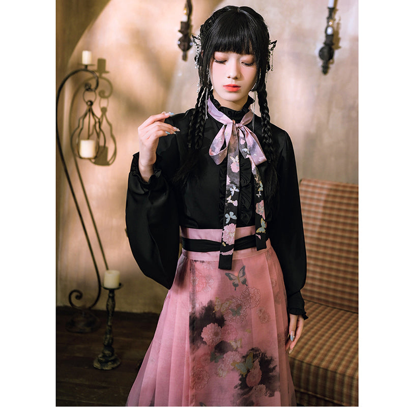 [Kokaisha---Butterfly Gin Series] ★Chinese-style top★ Happi coat, outerwear, unique, embroidered, butterfly, retro, easy to match