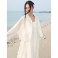 Load image into Gallery viewer, [Daiseiryuu 4 Series] ★Chinese-style tops★ Outerwear, shirts, long-sleeved shirts, sun protection, Chinese clothing, gray
