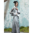 Load image into Gallery viewer, [Daiseiryuu 4 Series] ★Chinese-style tops★ Outerwear, shirts, long-sleeved shirts, sun protection, Chinese clothing, gray
