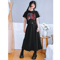 Load image into Gallery viewer, [Kokaisha Series] ★China style pants★ Chiffon gaucho pants Spring/Summer Loose Black Black SML XL
