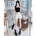 Load image into Gallery viewer, [Flower Series] ★Shorts★ Shorts Pants Denim 2color Easy to match Summer SML Blue Black
