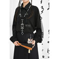 Load image into Gallery viewer, [Mori Onna Buraku Series] ★China Style Tops★ 2color Shirt Long Sleeve Original Women's Black Apricot
