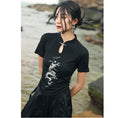 Load image into Gallery viewer, [Daiseiryusu Series] ★Chinese style tops★ T-shirt, tie-dye, slimming, fake layered, Chinese style
