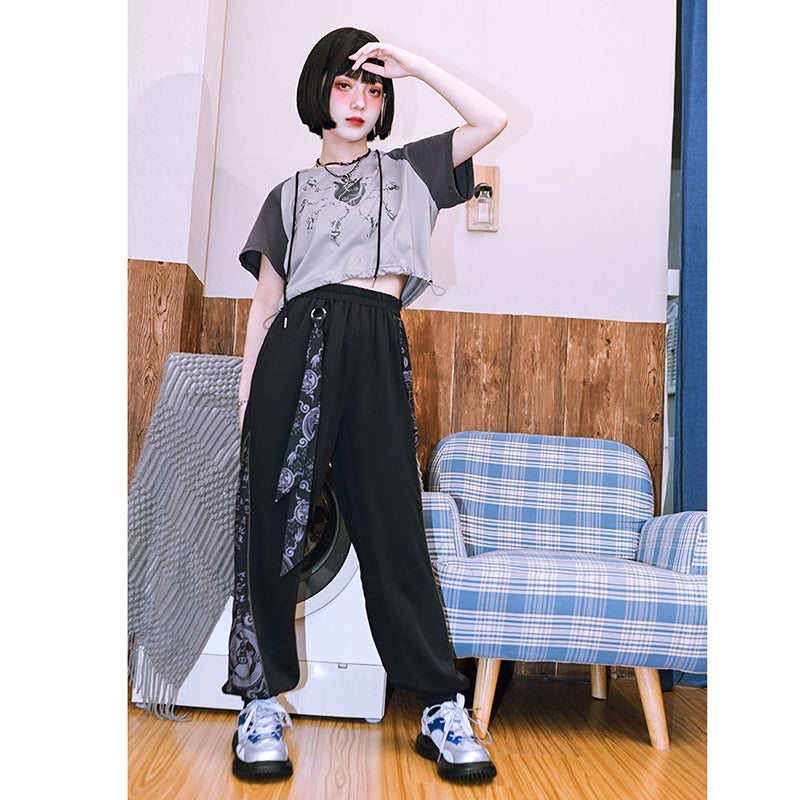 [Kogaisha---Purification Series] ★Chinese-style trousers★ Bottoms, trousers, casual pants, sports style, black