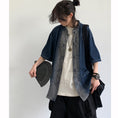 Load image into Gallery viewer, [JIWU series] ★Chinese style tops★ 2 colors Shirt Outerwear Short sleeve Denim Unisex Men's Casual Black Blue
