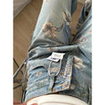 Load image into Gallery viewer, [OURI Series] ★Denim pants★ Trousers Bottoms Casual Easy to match Women's Floral print
