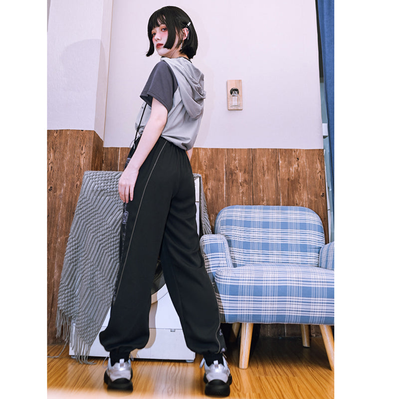 [Kogaisha---Purification Series] ★Chinese-style trousers★ Bottoms, trousers, casual pants, sports style, black