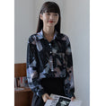 Load image into Gallery viewer, [YOUZI Series] ★Shirt★ Tops Long Sleeve Shirt Floral Shirt Women's Chiffon Print Retro
