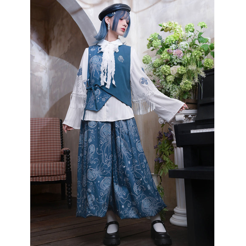 [Kokaisha---Butterfly Gin Series] ★Chinese-style top★ Happi coat, outerwear, unique, embroidered, butterfly, retro, easy to match