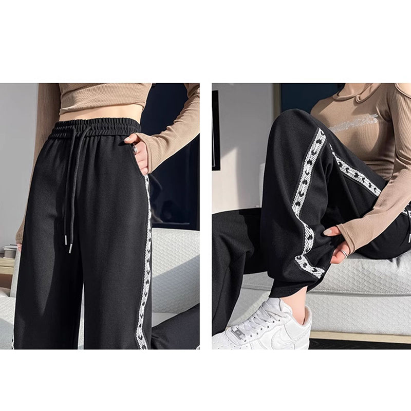 [KADISHOU Series] ★Chinese-style pants★ 2 colors Embroidered bamboo Casual pants Bottoms Unisex Men's Large size Black White