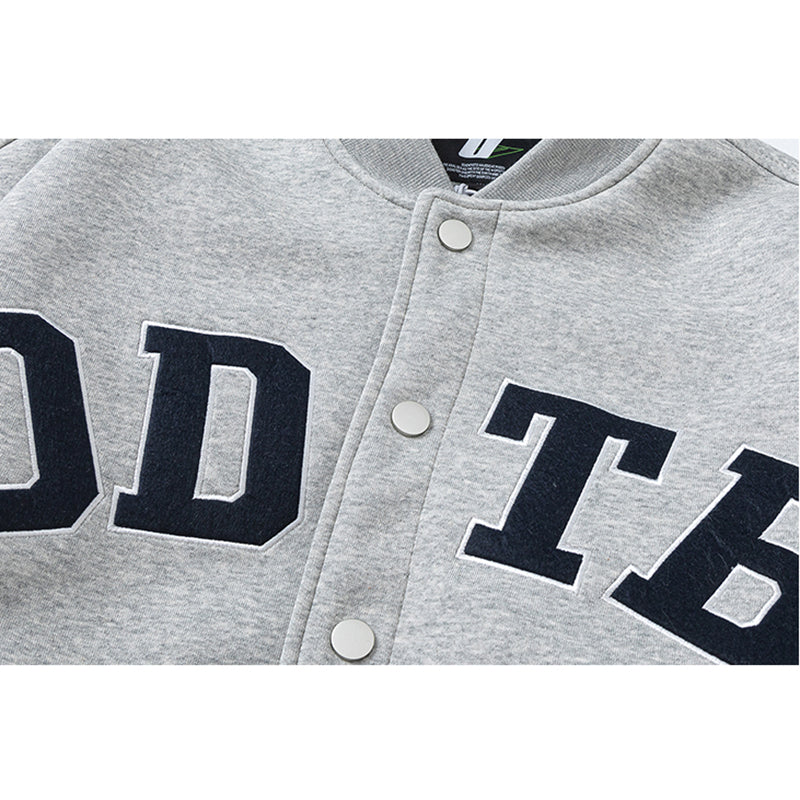 [TIRED STUDIO Series] ★Stadium Jacket★ 2color Outer Jacket Unisex Men's Large Size Gray Navy