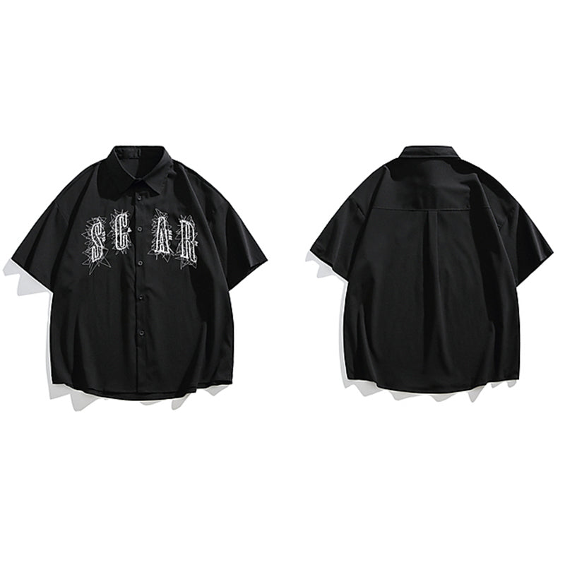 [YOUSHIQI Series]★China Style Shirt★ Tops Unisex Men's China Button Black