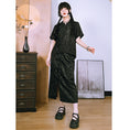 Load image into Gallery viewer, [Big Blue Dragon Series]★China style trousers★Bottoms Gaucho pants Loose Casual Black Black
