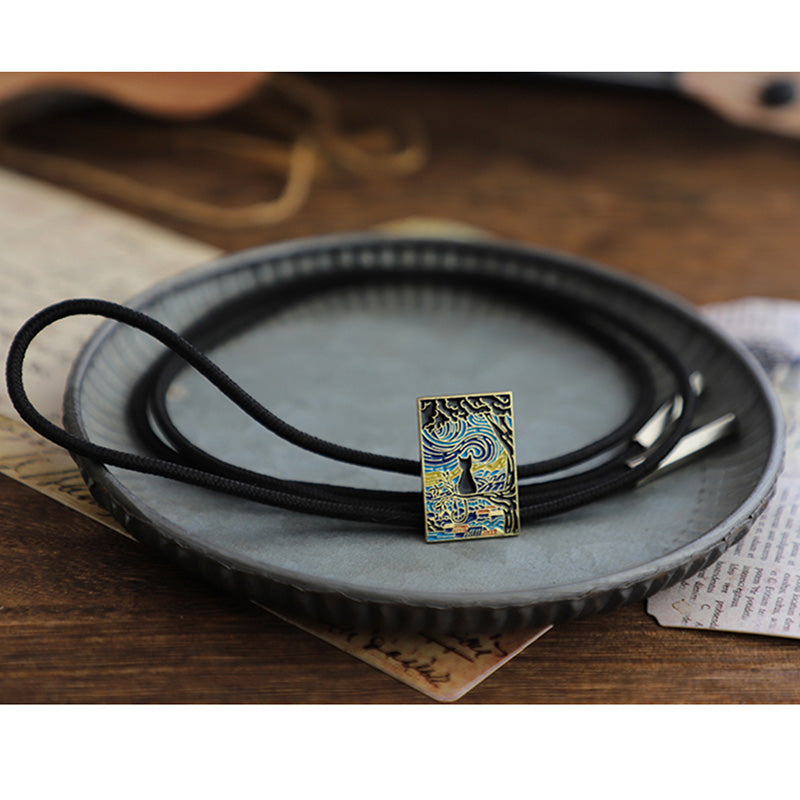 [NRB Series] ★Loop Tie★ Tie, Accessory, Decoration, Unisex, Necklace, Unique, Simple, Retro, Easy to Match