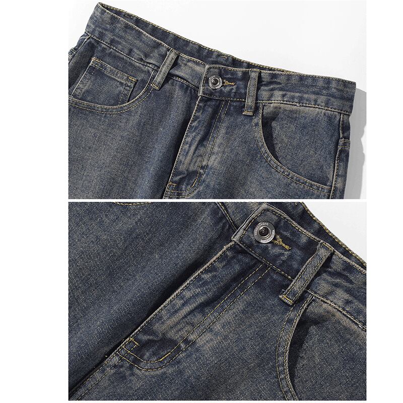 ✿New item! [BIGEMAN Series]★Pants★ 3color Denim Pants Bottoms Unisex Men's Large Size Jeans