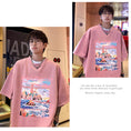 Gallery viewerに画像を読み込む, 【PPGシリーズ】★Tシャツ★ 5color トップス 半袖 男女兼用 メンズ 大きいサイズ スエード 油絵風
