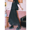 Load image into Gallery viewer, [Kokaisha Series] ★China style pants★ Chiffon gaucho pants Spring/Summer Loose Black Black SML XL
